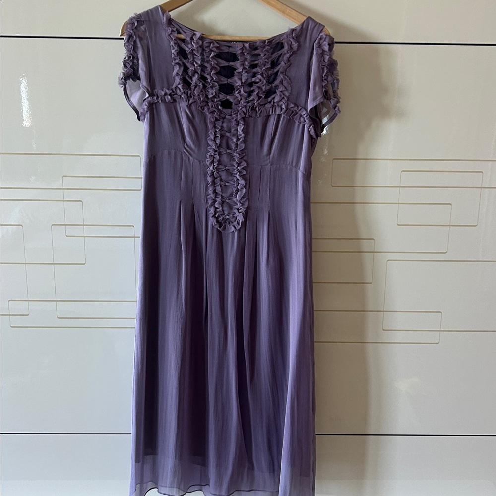 Nanette Lepore Lavender Satin Dress